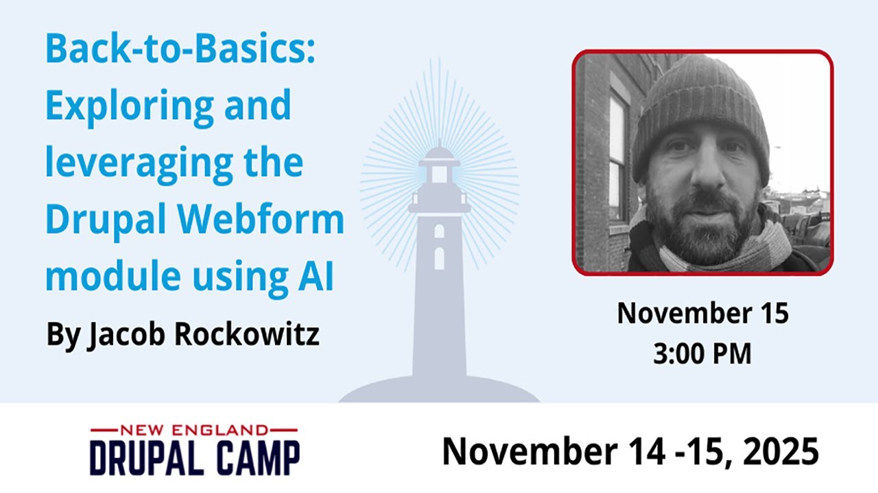 Back-to-Basics: Exploring and leveraging the Drupal Webform module using AI
