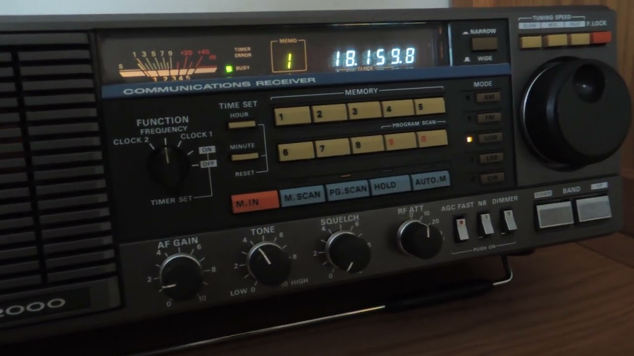 Trio (Kenwood) R-2000 communications receiver, circa 1988