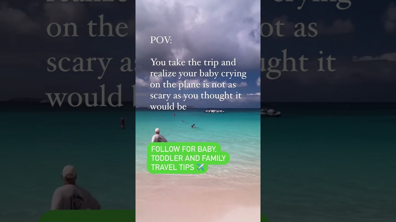 Baby Crying on the plane #babytraveltips #babysfirstflight #flyingwithbaby #babytraveltips