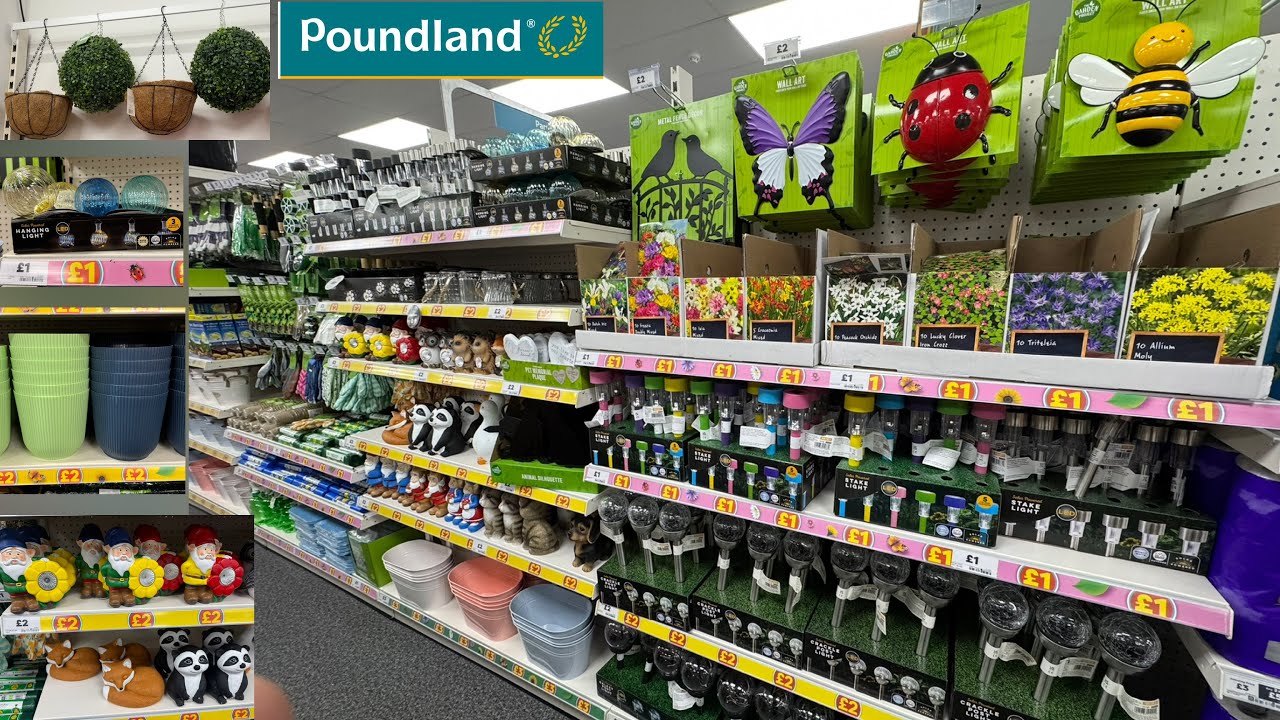 ♦️POUNDLAND♦️NEW COLLECTION OF GARDEN DECOR, GARDENING TOOLS, GARDEN LIGHTS, POTS♦️FEBRUARY 2026♦️