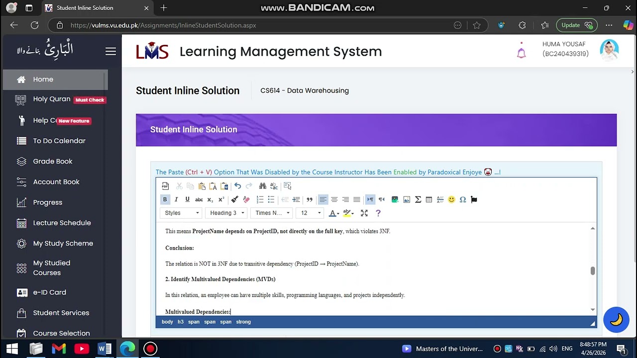 Cs614 Assignment Solution 2026 💯 Correct paid Contact 03426692724
