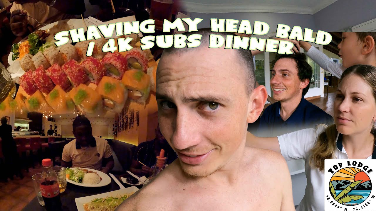 Shaving My Head Bald | 4K Subs Dinner