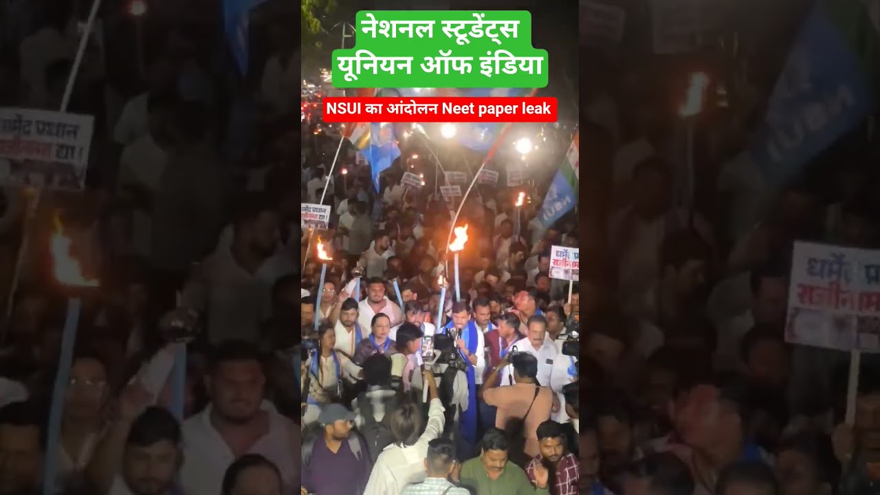 National Students' Union of India protest vinod jangid #NSUI