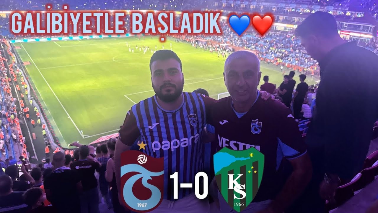 KÜRŞAT VE DAYI TRABZONSPOR KOCAELİSPOR MAÇINA STADYUMDAN TEPKİ VERİYOR!!