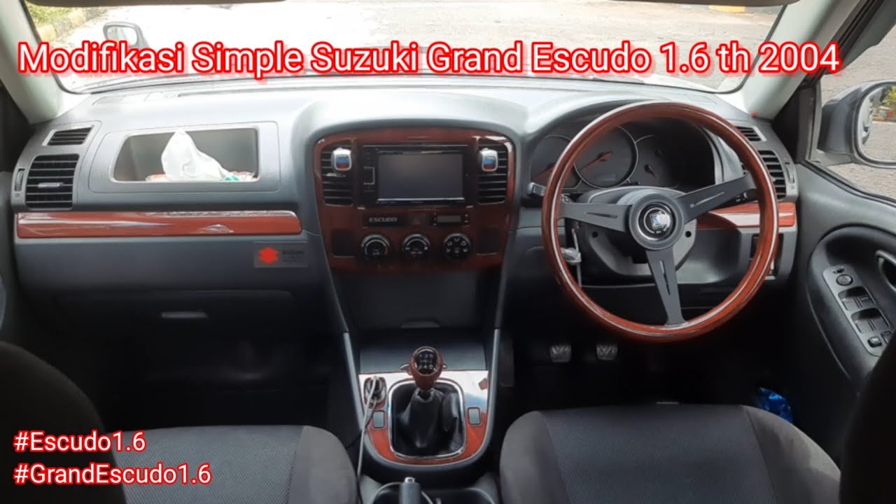 Modifikasi Simple Suzuki Grand Escudo 1.6 th 2004 #GrandEscudo1.6 #Escudo1.6 #SuzukiEscudo