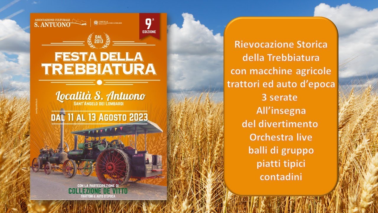 FESTA DELLA TREBBIATURA  Di SANT'ANTUONO 2023