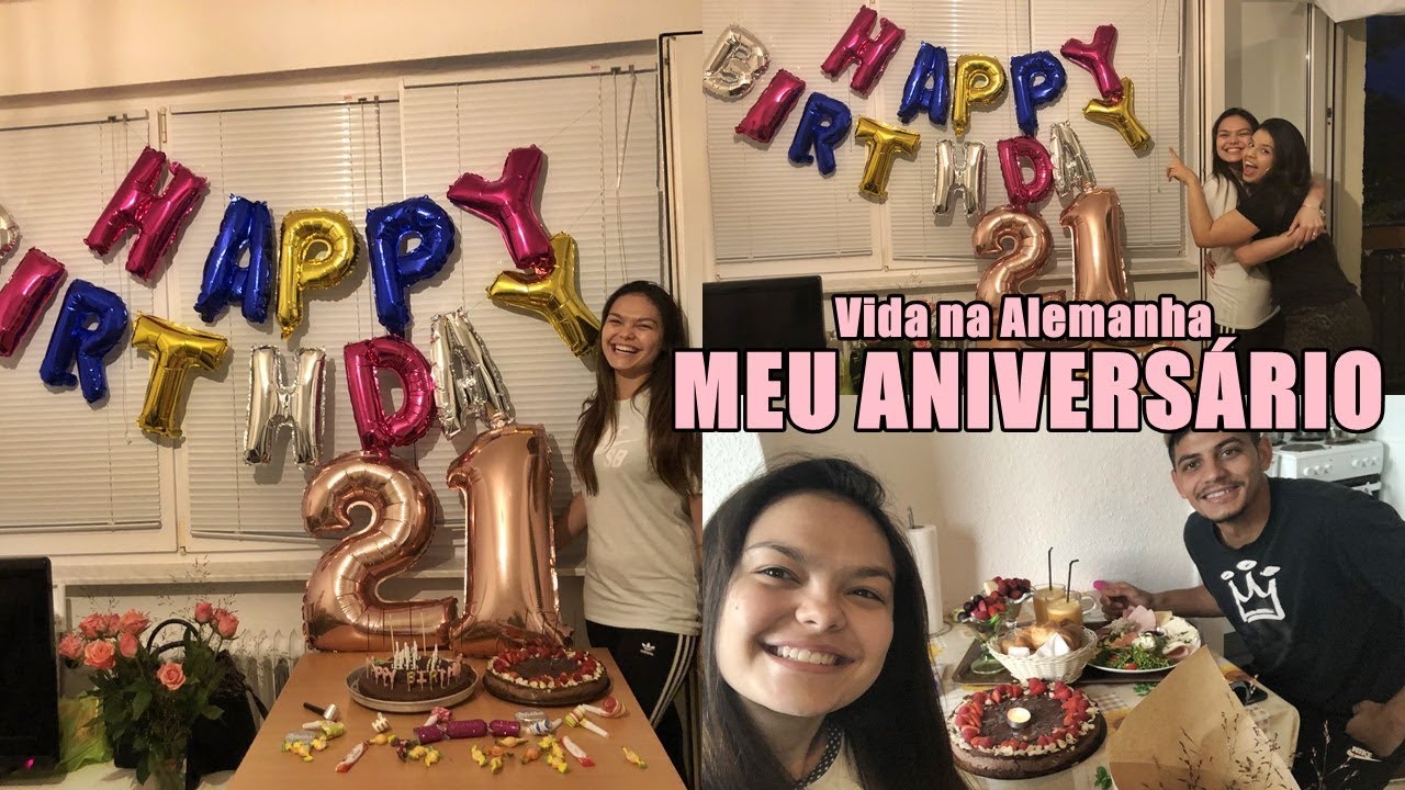 #21ANOS 🎈GANHEI UMA FESTA SURPRESA - Vida na Alemanha