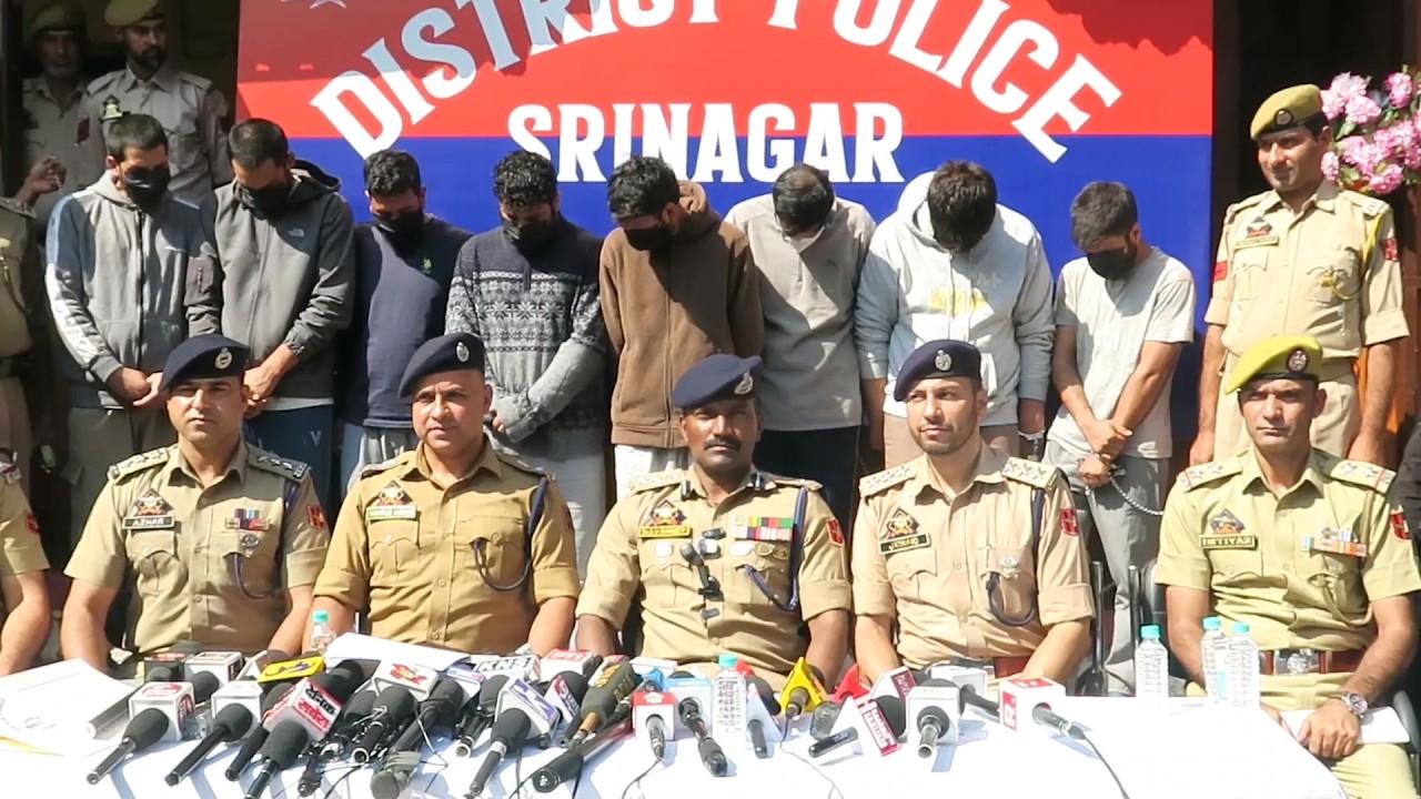 Srinagar Police bust narcotics network, 8 arrested; Rs 1.07 Cr frozen, properties attached: SSP