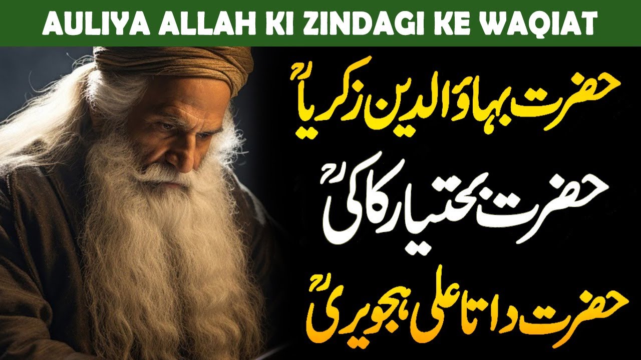 Auliya Allah Stories | Qutubuddin Bakhtiyar Kaki | Bahauddin Zakaria | Data Darbar | AlHabib Islamic