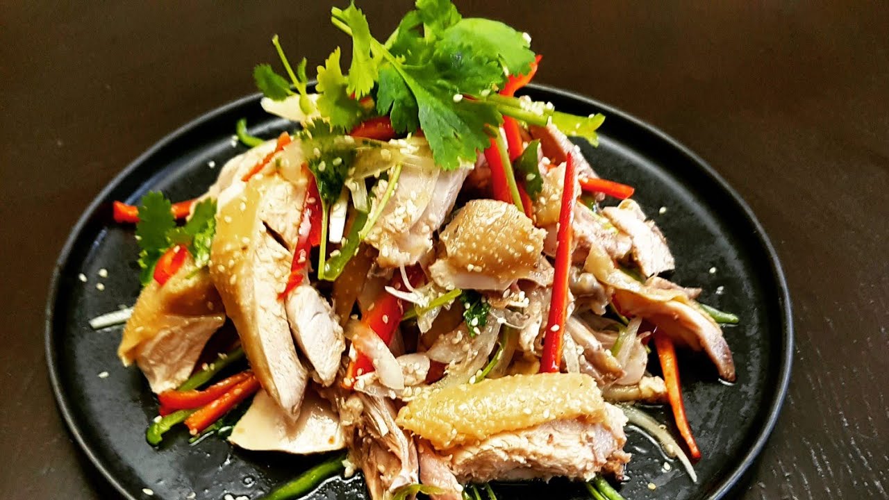 ОСТРЫЙ  САЛАТ ИЗ КУРИЦЫ/ДЛЯ ТЕХ КТО ЛЮБИТ ПО ОСТРЕЕ/ ДЖУ МА ДЖИ