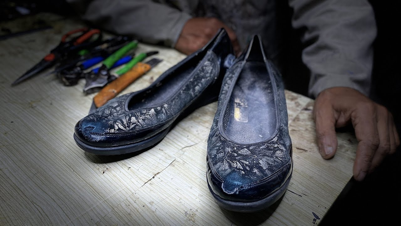 Их почти выбросили! Восстановление обуви