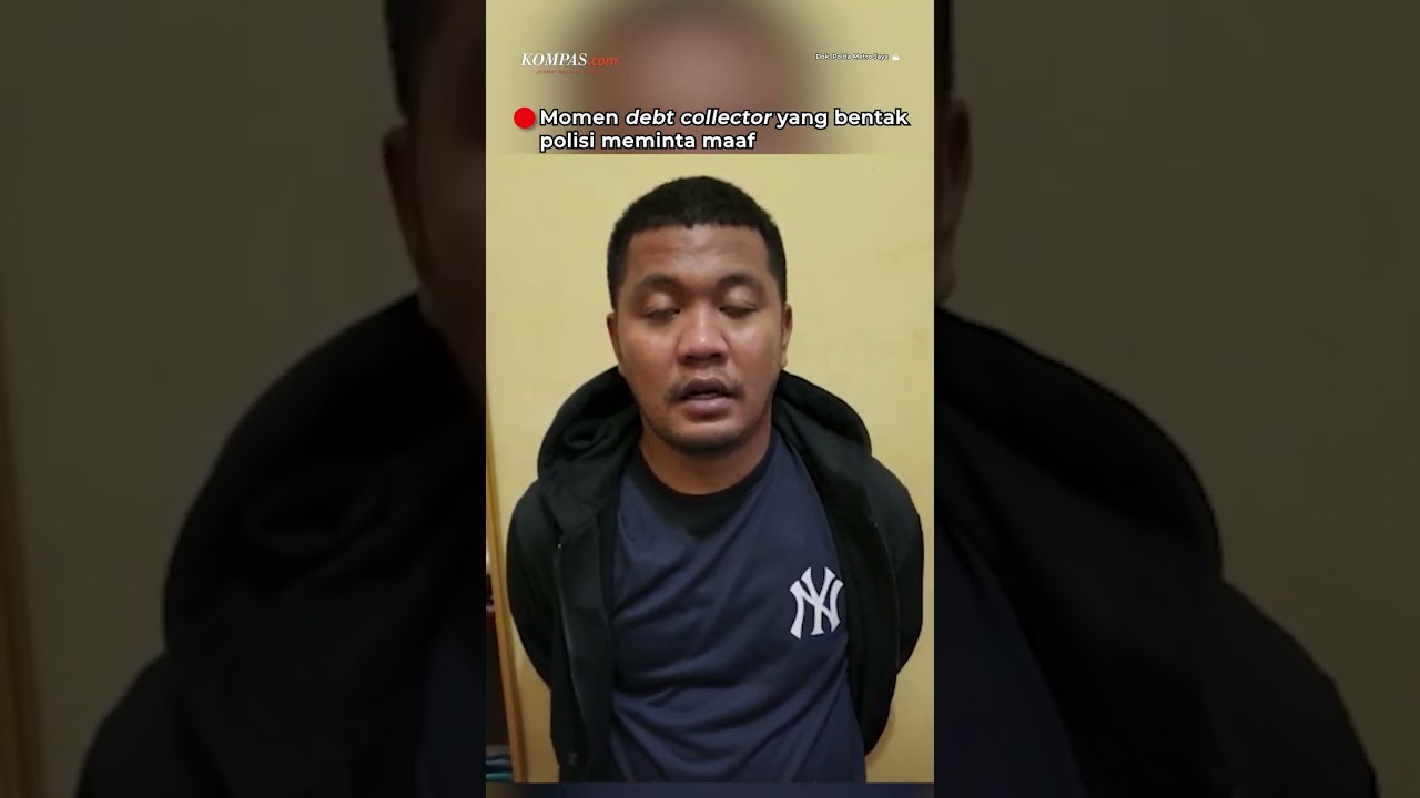 Debt Collector yang Bentak Polisi Minta Maaf