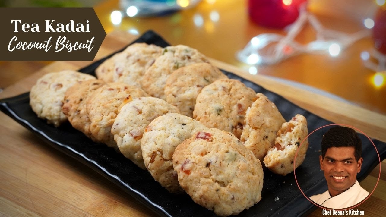 Thengai Biscuit Recipe in Tamil | How to Make Coconut Biscuit | CDK #353 | Chef Deena's Kitchen