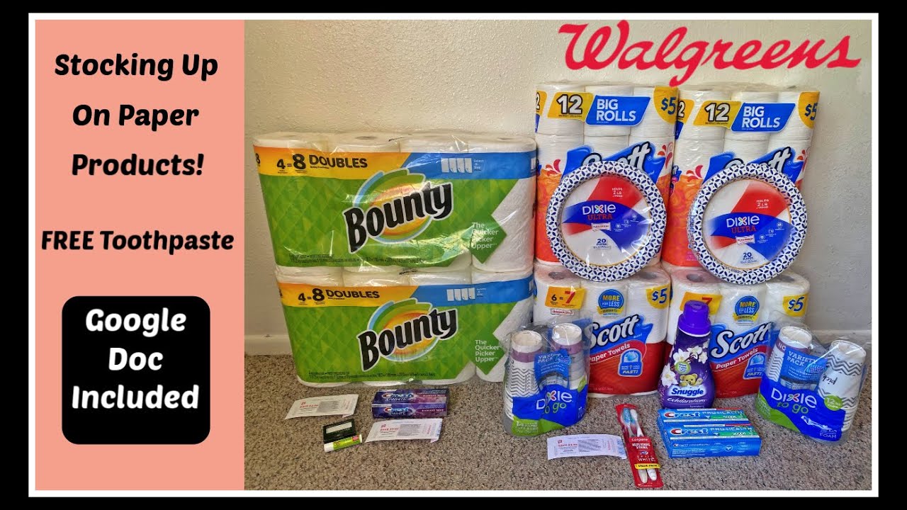 Walgreens Haul // Stocking Up On Paper Products // FREE Toothpaste // SAVING WITH SHANIQUA