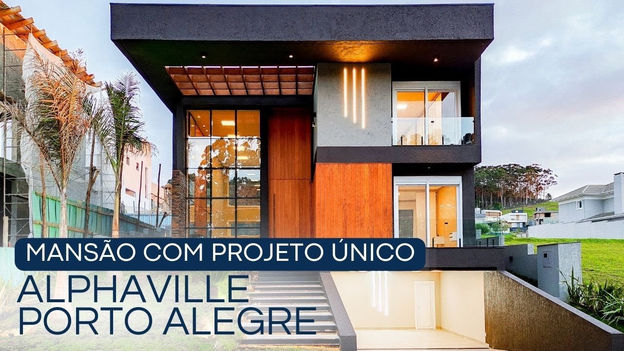 Tour Completo: Casa de Luxo com 4 Suítes e Piscina no Condomínio Lombardia | Alphaville Porto Alegre