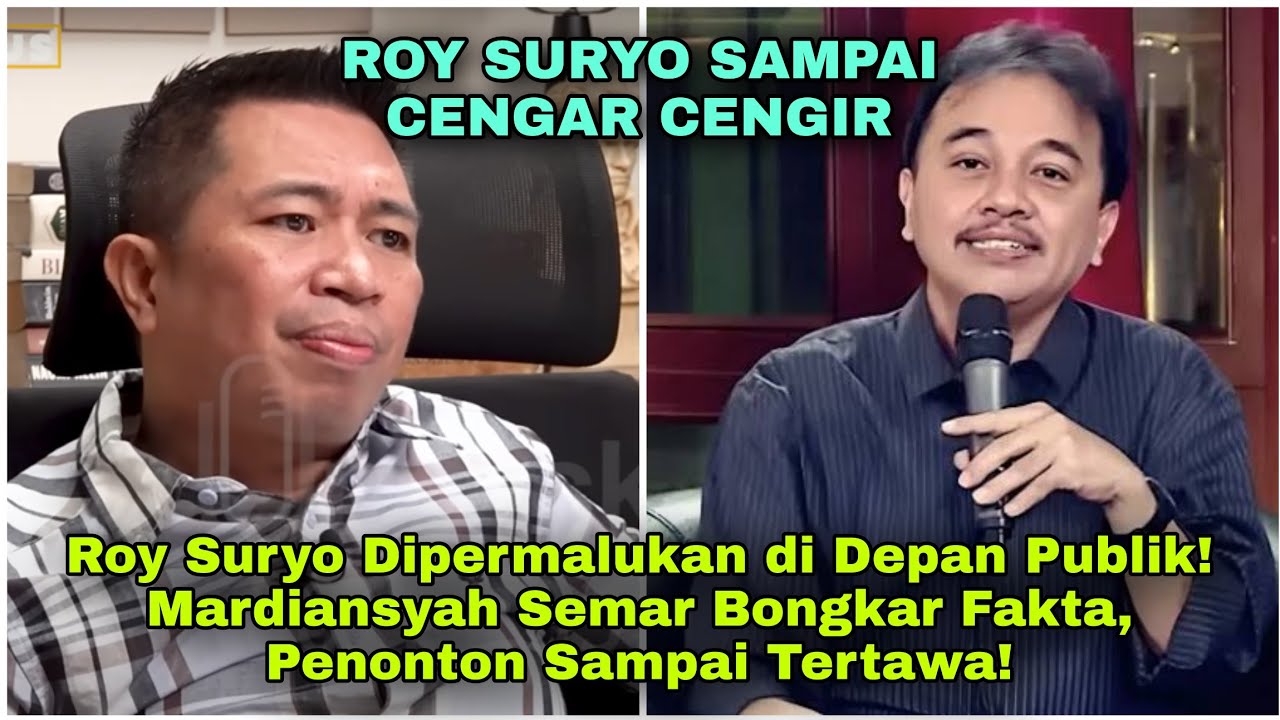 Roy Suryo Dipermalukan di Depan Publik! Mardiansyah Semar Bongkar Fakta, Penonton Sampai Tertawa!