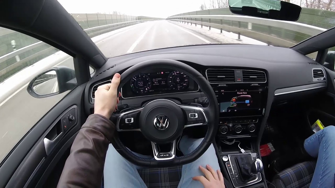 Тест-драйв Volkswagen Golf 7 GTE от первого лица