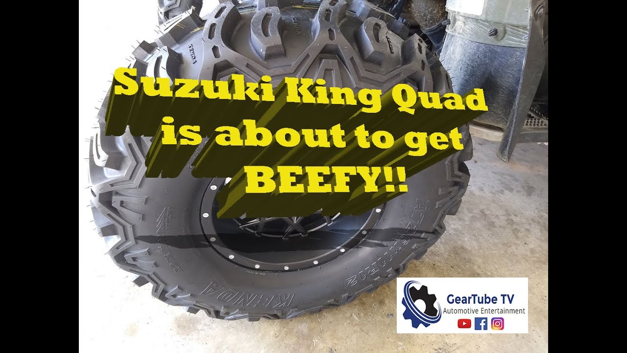 МОДЕРНИЗАЦИЯ шин и дисков Suzuki King Quad!