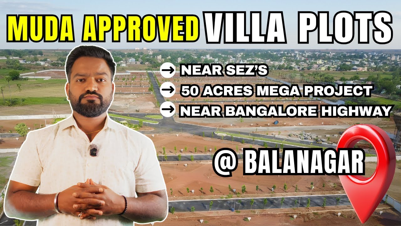 MUDA Approved Villa Plots at Balanagar, Shadnagar || Open Plots near Bangalore Highway