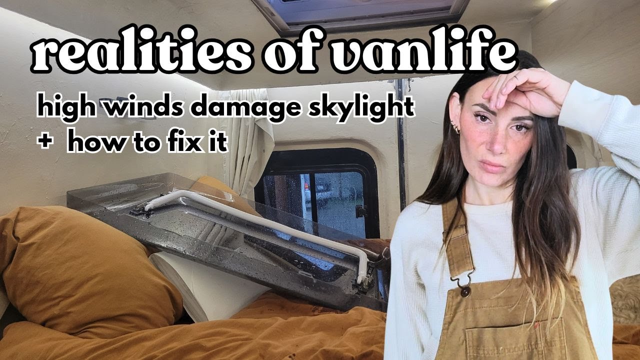 How to Replace Skymaxx LX Skylight in Van Conversion | Realities of Van Life