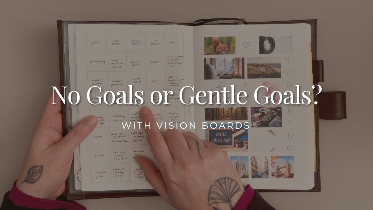 No Goals or Gentle Goals? | Faded Chronicle A5, Sterling Ink A5 Rings + @SanctuaryPaperCo​