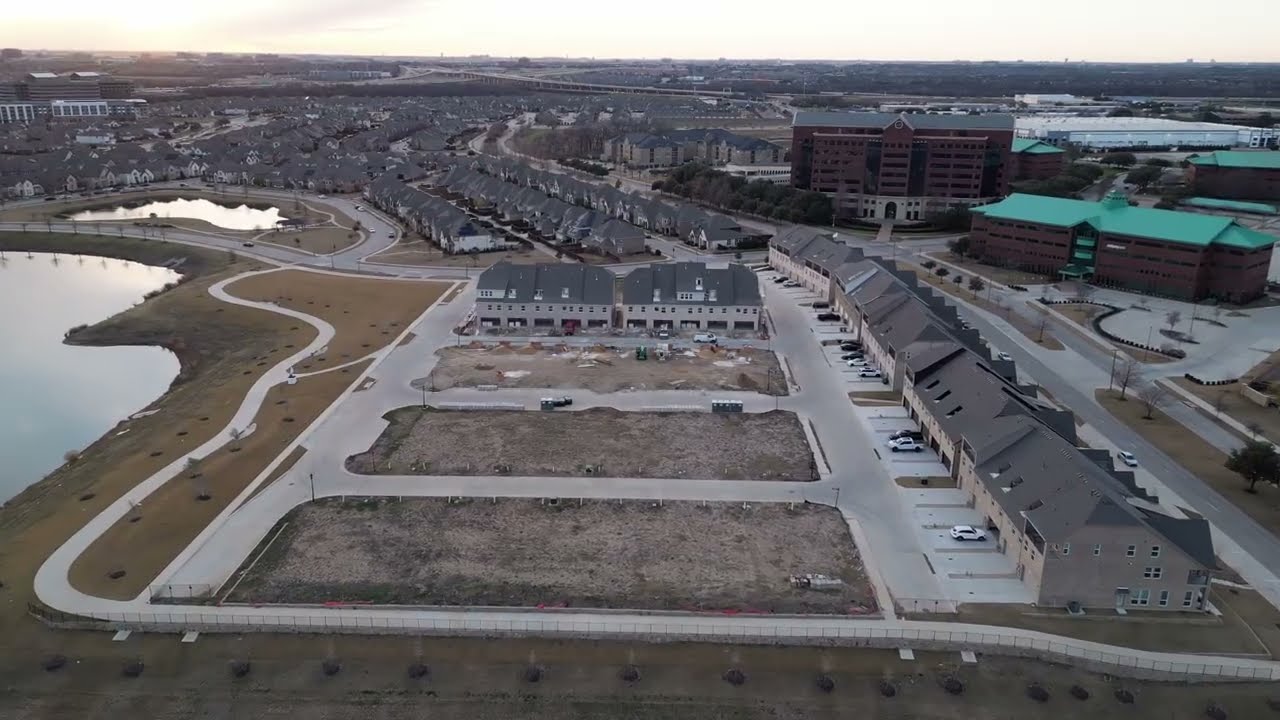 Farmer’s Branch from Above | A Harmony of Nature and Neighborhood