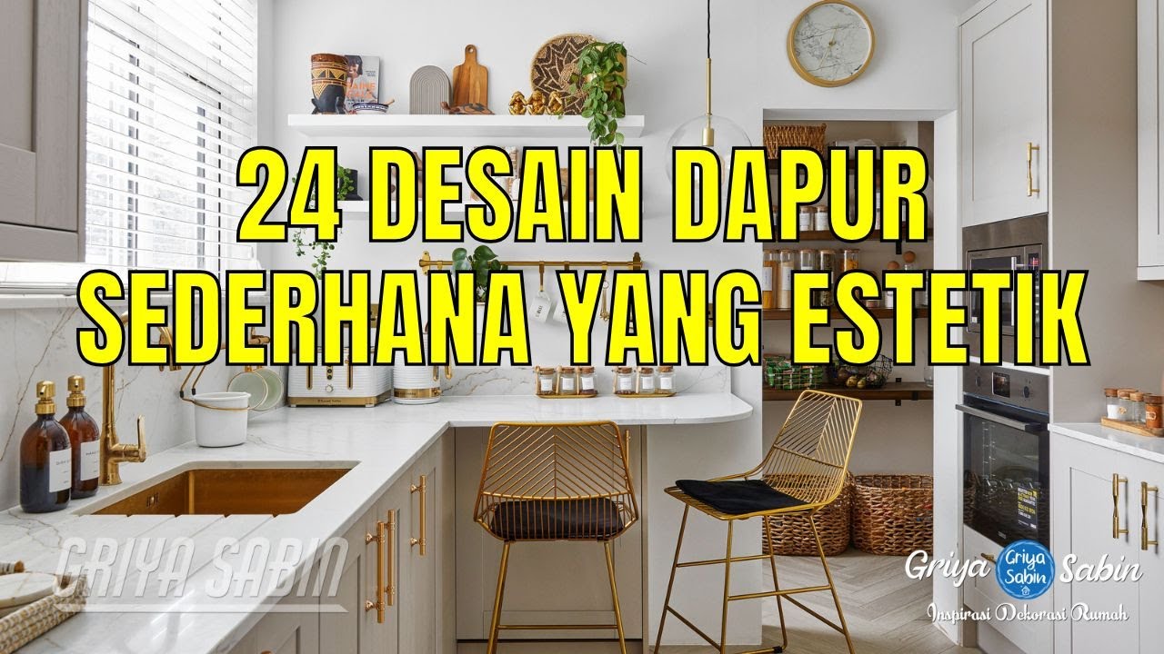 24 Desain Dapur Sederhana untuk Hunian Masa Kini yang Estetik Rumah Minimalis
