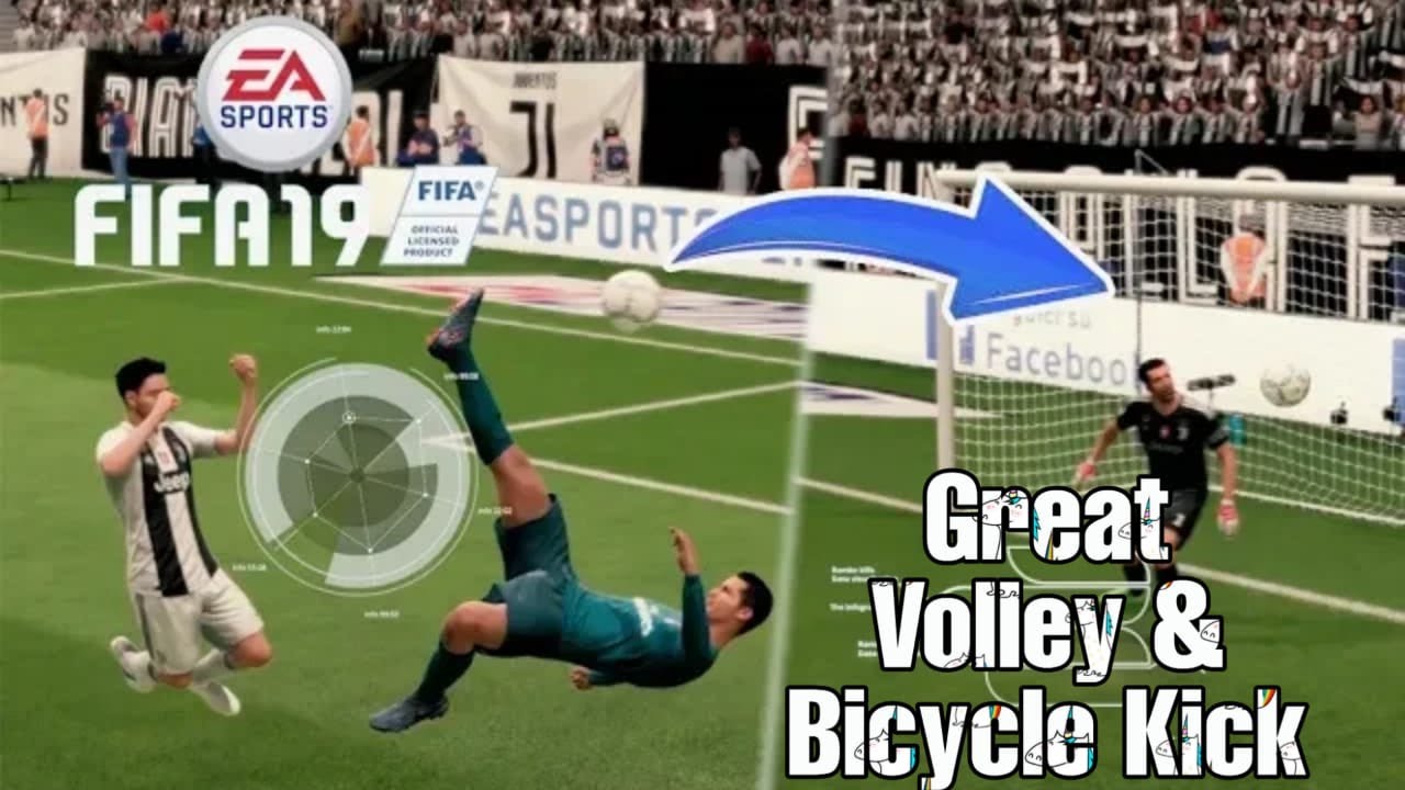 BEST VOLLEY GOALS & BICYCLE KICK GOALS (FIFA 19)