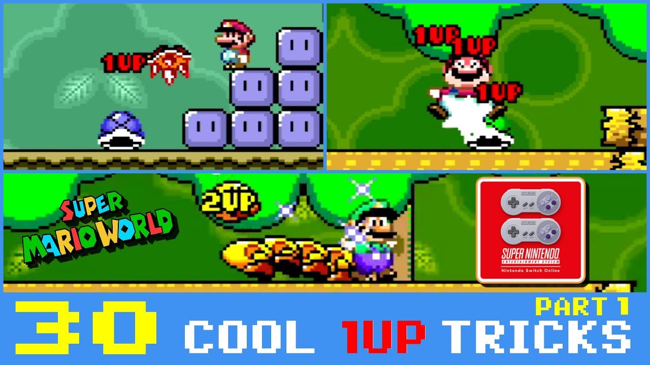 30 Cool 1UP Tricks (Part 1) - Super Mario World - Nintendo Switch Online