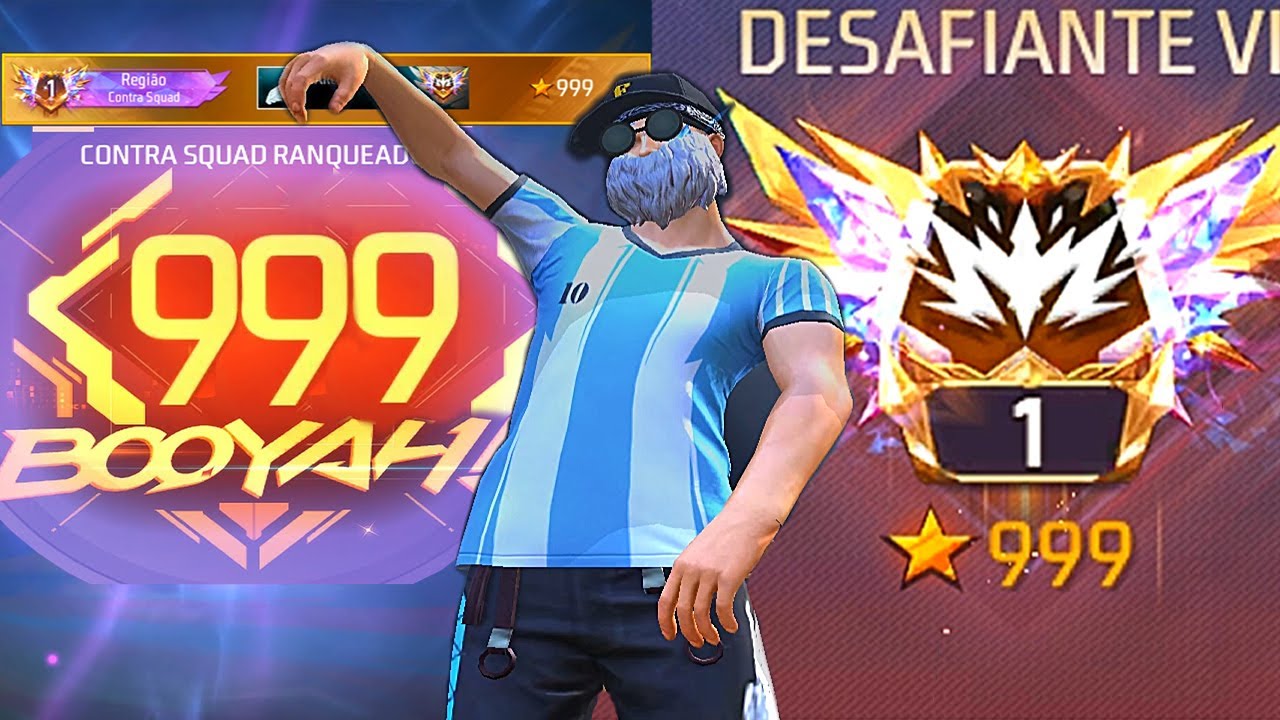 PEGUEI TOP 1 GLOBAL 999 ESTRELAS DESAFIANTE CS RANQUEADO 🇧🇷 SEASON 27 🎯 HIGHLIGHTS FREE FIRE