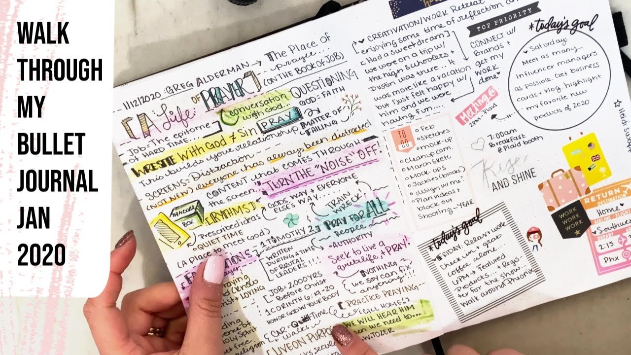 Bullet Journal Walk Through - Jan 2020