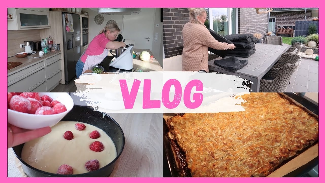 VLOG🇩🇪: наготовила на 2 дня🥬🍲🥧подготавливаю террасу к зиме