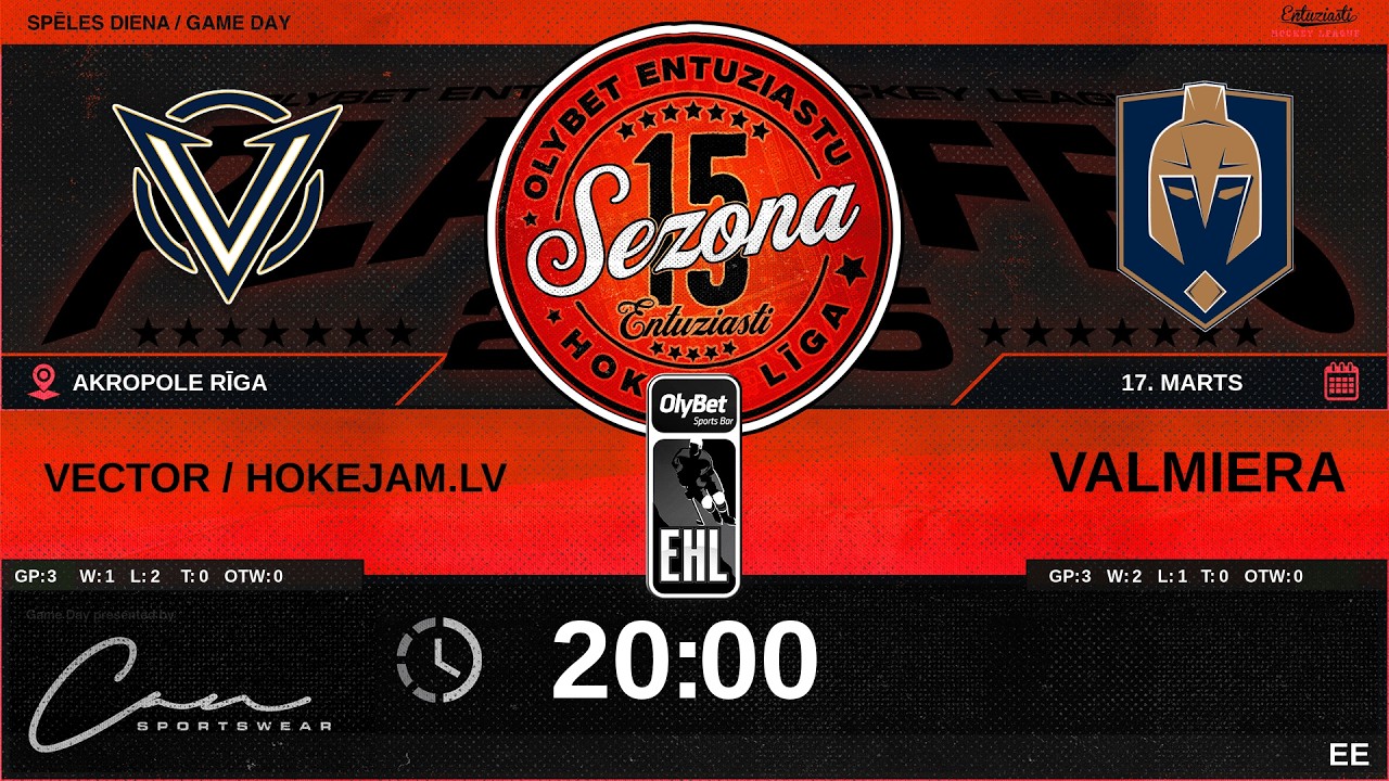 🎧🎤2026 03 17 | VECTOR / HOKEJAM.LV (VCT) - VALMIERA (VLM) | EE