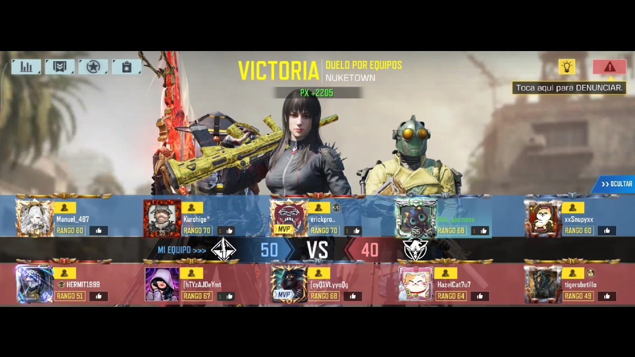 partida igualada en la nueva temporada de call of duty mobile de duelo por equipos en nuketown