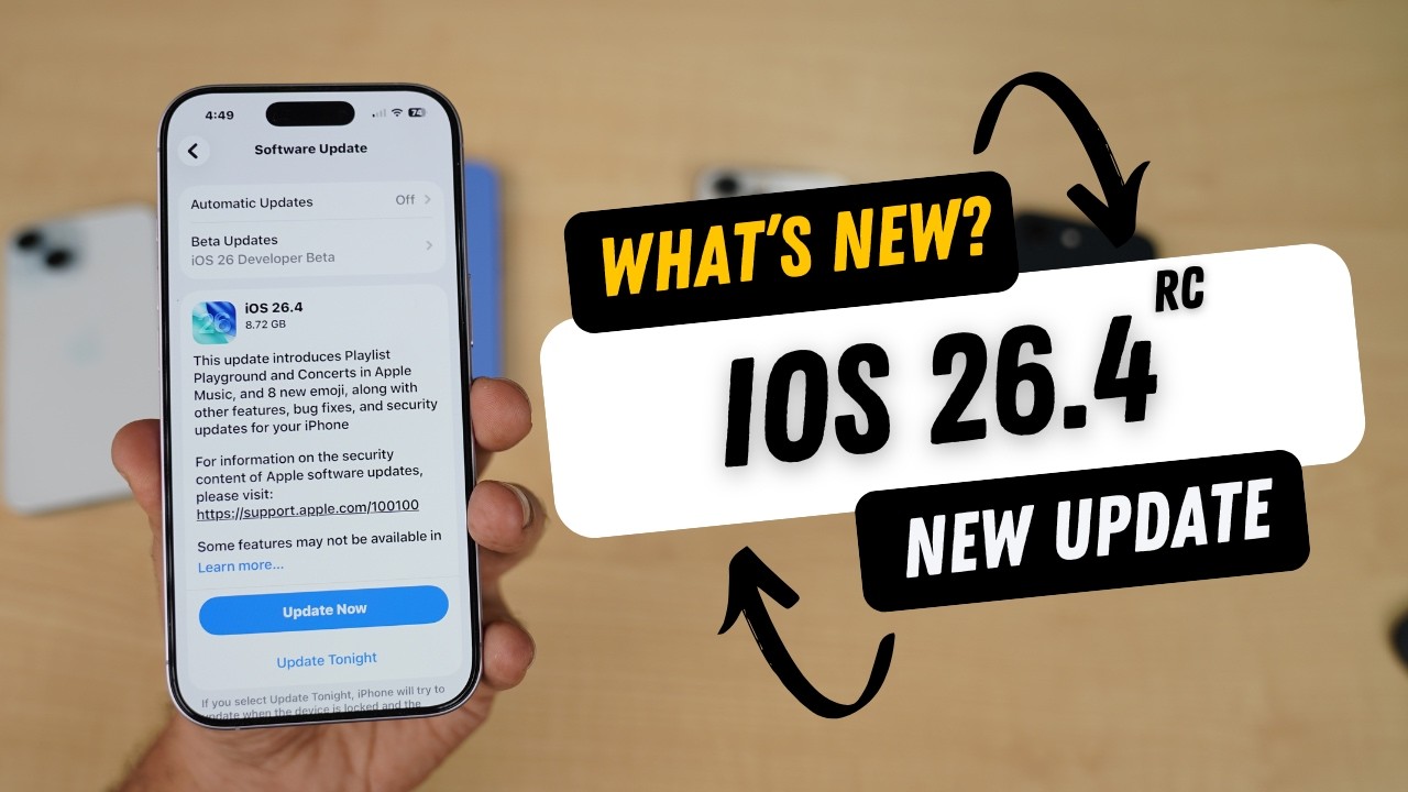 iOS 26.4 RC Released | What's New?