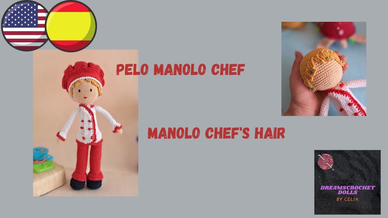 ¿Cómo tejer cabello para chico? 👨‍🍳 | Serie Manolo Chef