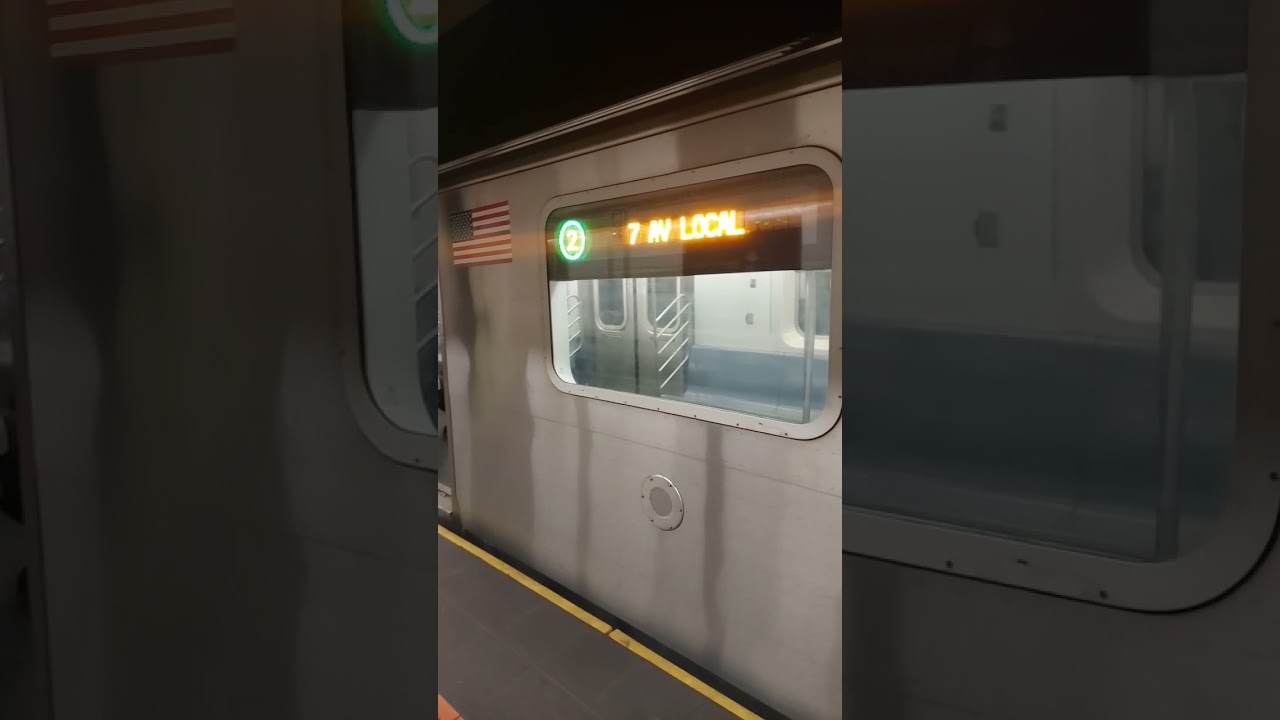 R142 (2) Local Train to South Ferry Announcement at 18th Street with LED Signage (#7021) (5/29/23)