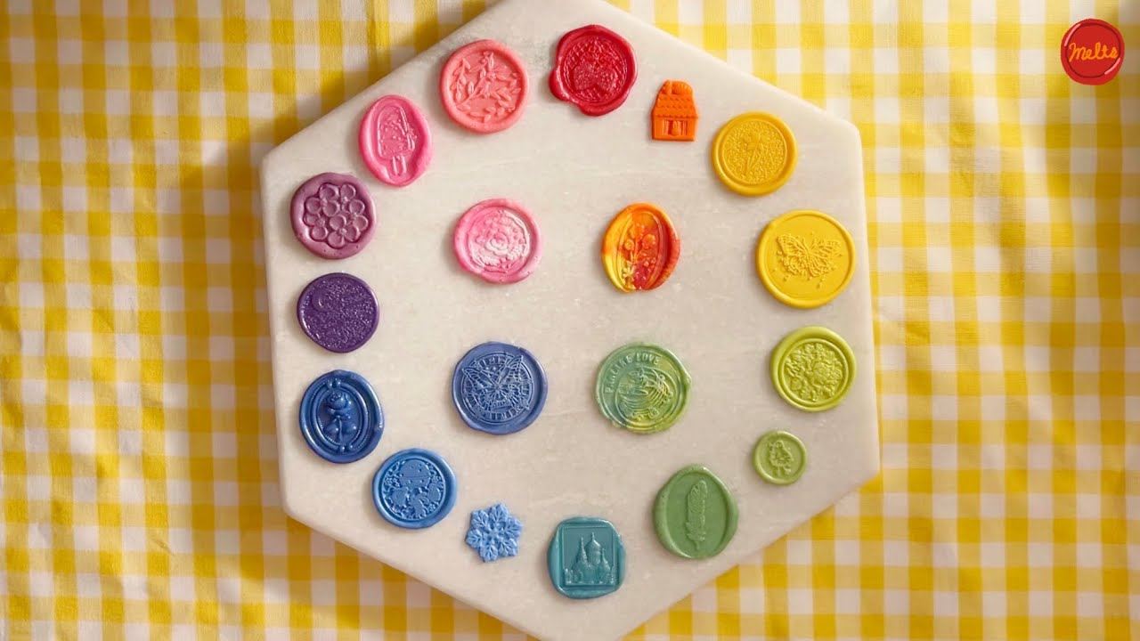 (eng) 실링 왁스 색상환 🌈 Hue circle wax sealing ASMR