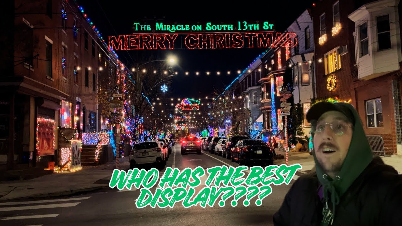 EXPLORING MIRACLE ON SOUTH 13TH STREET! The BEST holiday light display in Philadelphia!