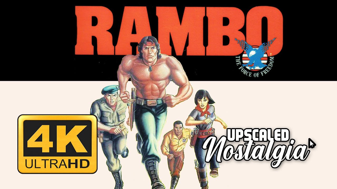 Rambo - The Force of Freedom (1986) Opening & Closing Themes | Remastered 4K Ultra HD Upscale
