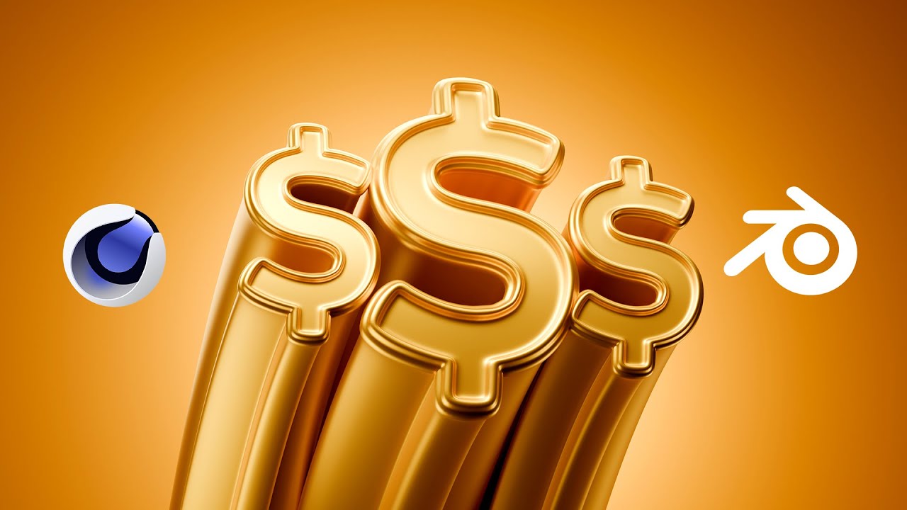 As melhores formas de fazer efeito de Bend em Texto no Blender e Cinema 4D