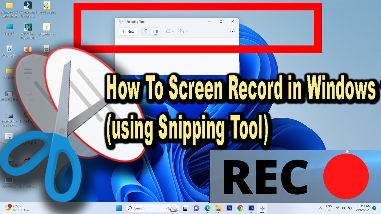 How To Screen Record in Windows (Using Snipping Tool)