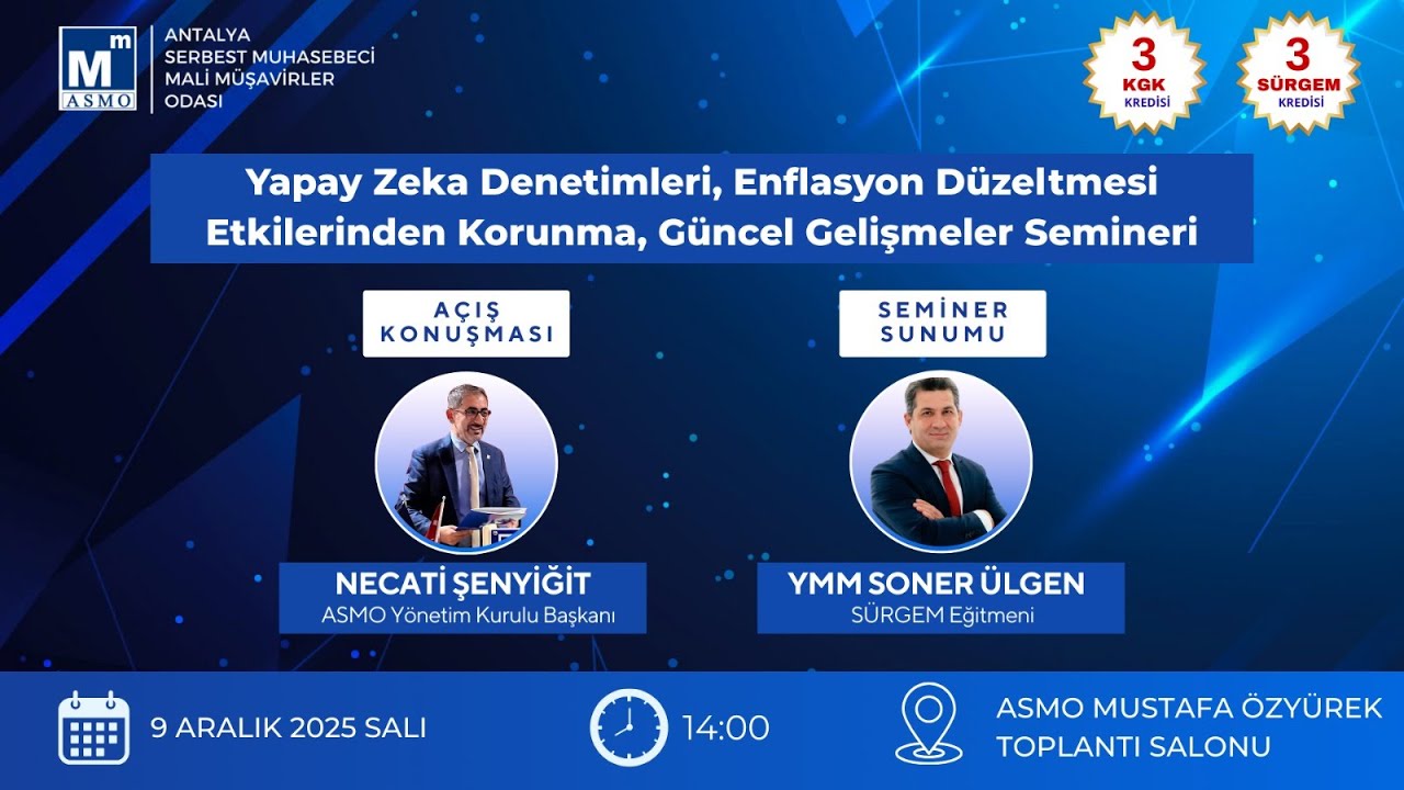 Yapay Zeka Denetimleri, Enflasyon Düzeltmesi Etkilerinden Korunma, Güncel Gelişmeler
