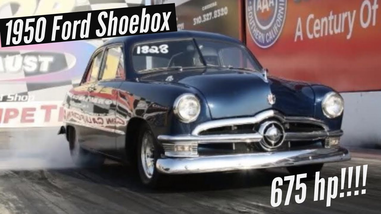 BIG BLOCK  Ford 1950 Shoebox on Slicks! 675 HP!
