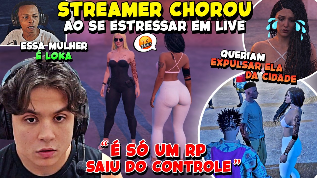 DEU A MAIOR TR3TA😱🔥PAULINHO FICOU SEM REAÇÃO AO VER STREAMER CHORANDO MUITO APÓS FZR RP COM ELE!