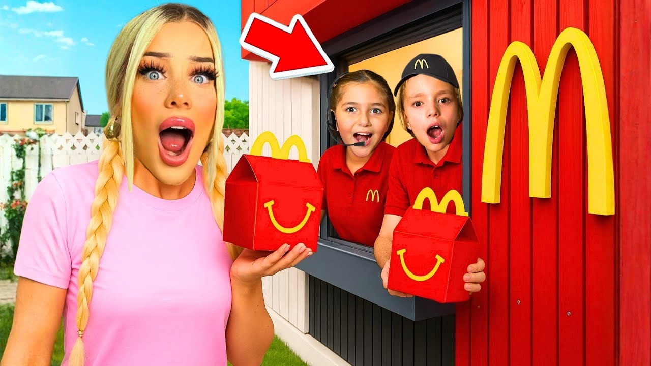 KLEINE MÄDCHEN öffnen eigenen McDonald’s 😳🍟
