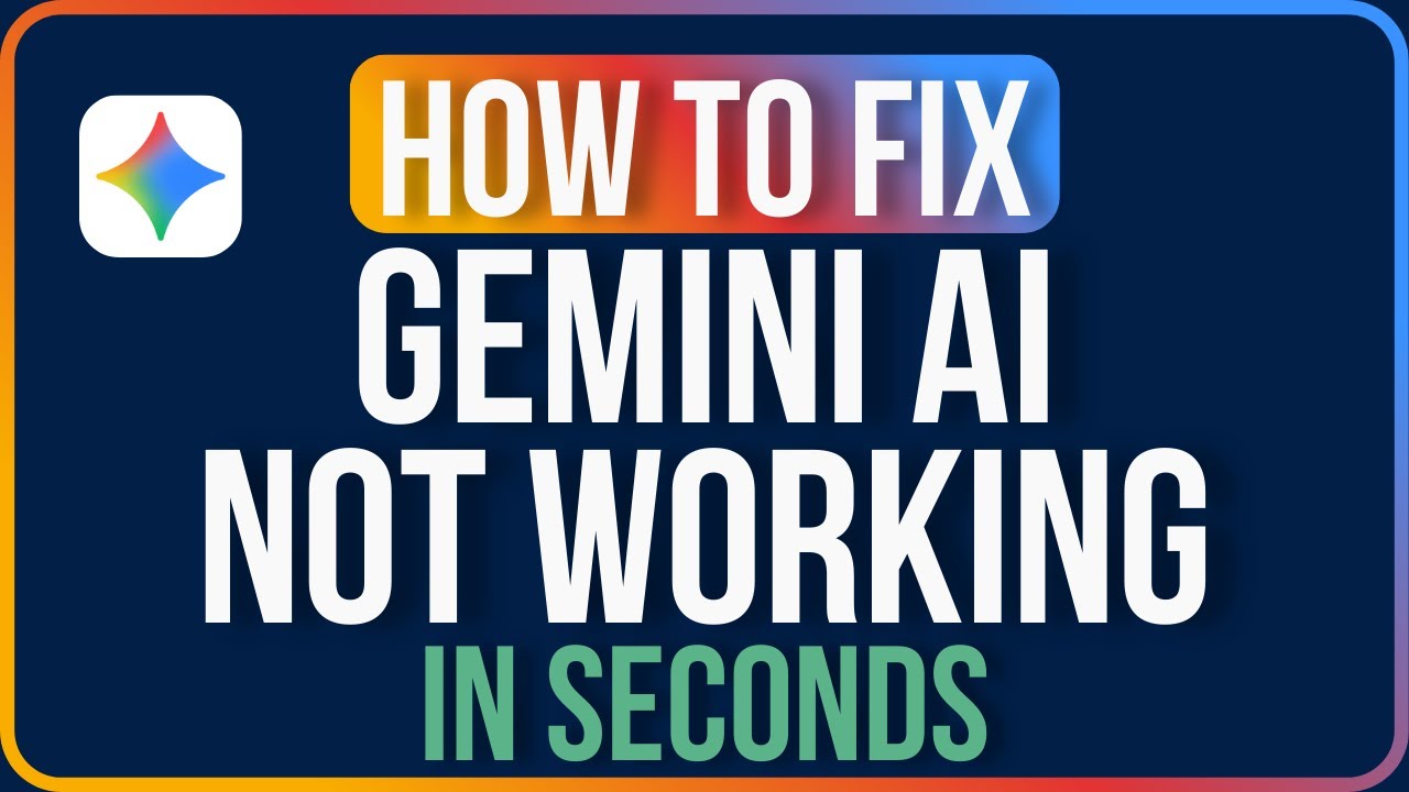 GEMINI NOT WORKING [FIXED] | How to Fix Gemini AI Photo Editing Not Working