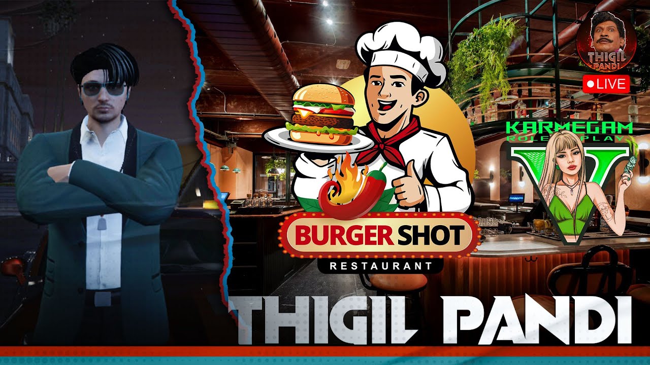 🔴 GTA 5 RP Live | Karmegam RP | Burger Shot Business Roleplay #gta5 #gtarp #rp