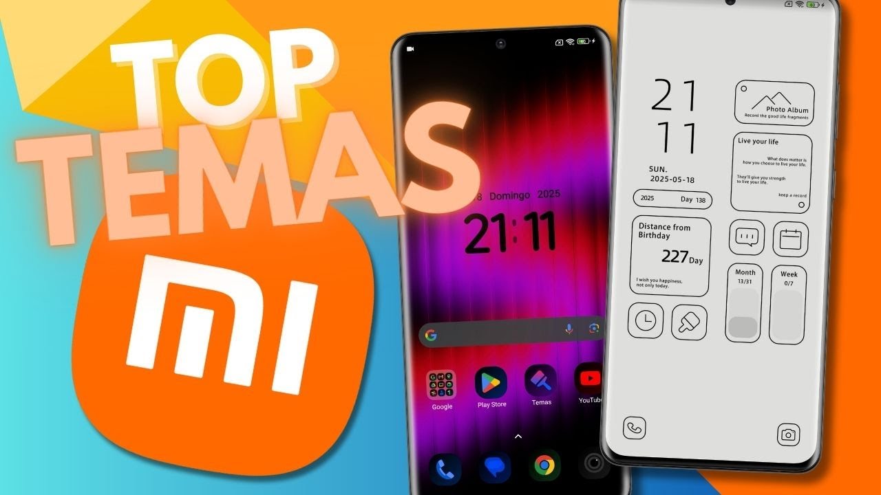 Los MEJORES TEMAS GRATIS para Xiaomi, Redmi o POCO en 2025!!!