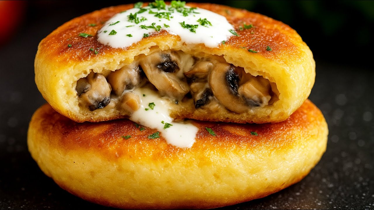 Potato Schnitzel with Mushroom Filling! Crispy Outside, Creamy Inside!